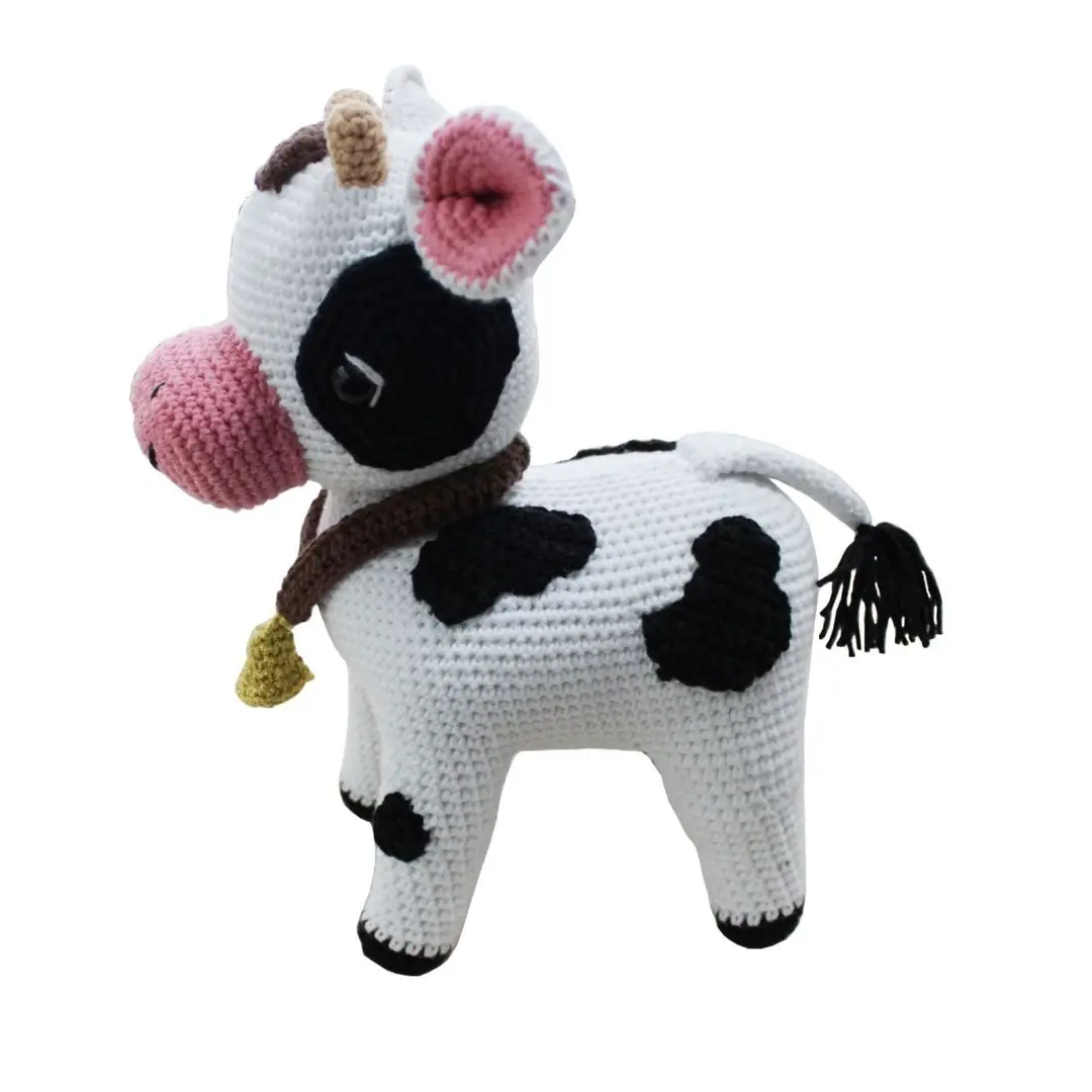 Buzu Sevimli Buzağı Amigurumi Organik Oyuncak 4