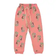 Kız Çocuk Pembe Papağan Baskılı 2'li Pijama Takımı 3