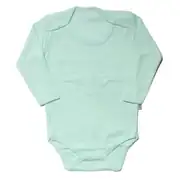 Unisex Raporlu Su Yeşili Uzun Kollu Çıtçıtlı Zıbın 1