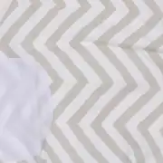 Unisex Su Yeşili Zigzag Desenli Pamuklu Organik Kundak 0-3 Ay 2
