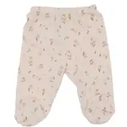 Unisex Kahve Bej Yaprak Desenli 3'lü Tek Alt Set 2