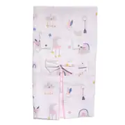 Renkli Bulut Ay Gökkuşağı Desenli Müslin Puset Örtüsü 1