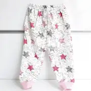 Yıldızlı Pembe Tek Alt Bebek Penye Pijama 3