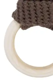 Unisex Kahve Tavşan Kulak Amigurumi Diş Kaşıyıcı Amigurumi Oyuncak 3