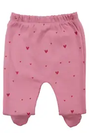 Kız Bebek Pembe Tavşan Baskılı Fırfırlı Patikli Pijama Takımı 0-3 Ay 3