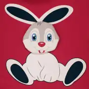 Unisex Kırmızı Laci Tavşan Bebek Taşıma Portbebe Anakucağı 3