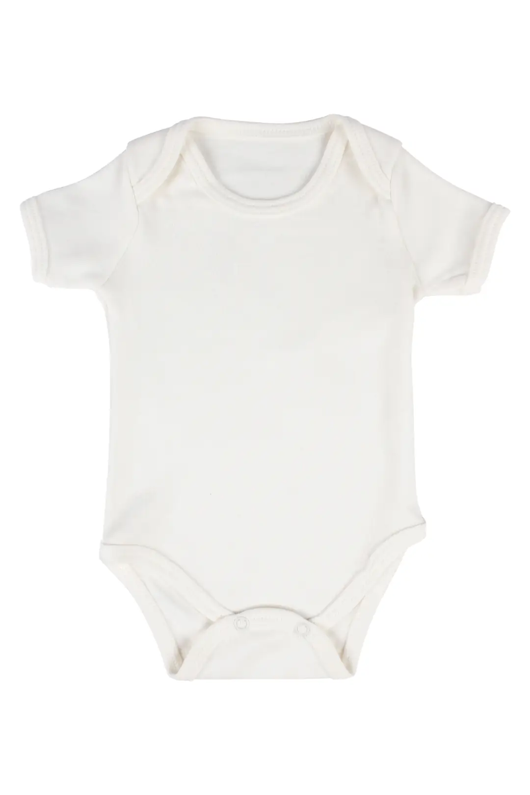 Unisex Ekru Kısa Kollu Zıbın