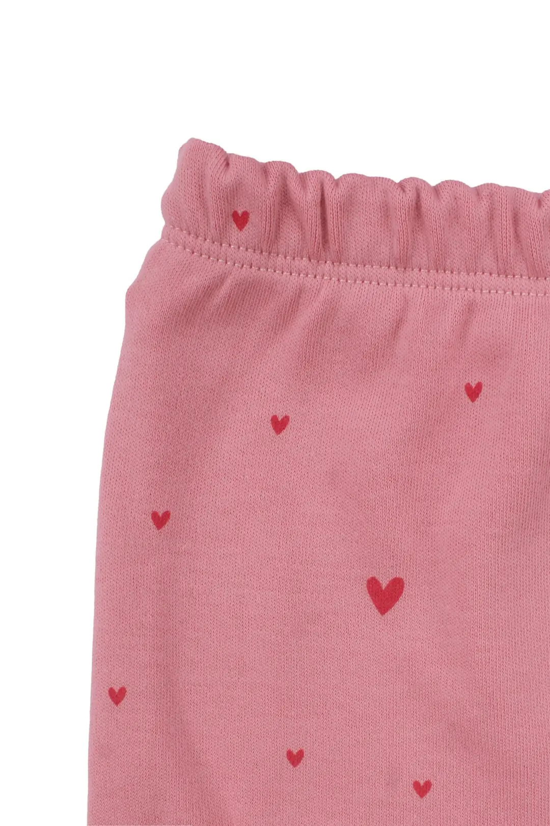 Kız Bebek Pembe Tavşan Baskılı Fırfırlı Patikli Pijama Takımı 0-3 Ay 7