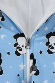 Erkek Çocuk Mavi Panda Yıldız Desenli Uyku Tulumu 2.5 TOG 3