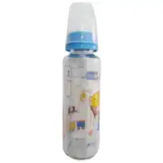 Barum Cam Leylekli Teren Desenli Bebek Biberon Mavi 250 ml 2