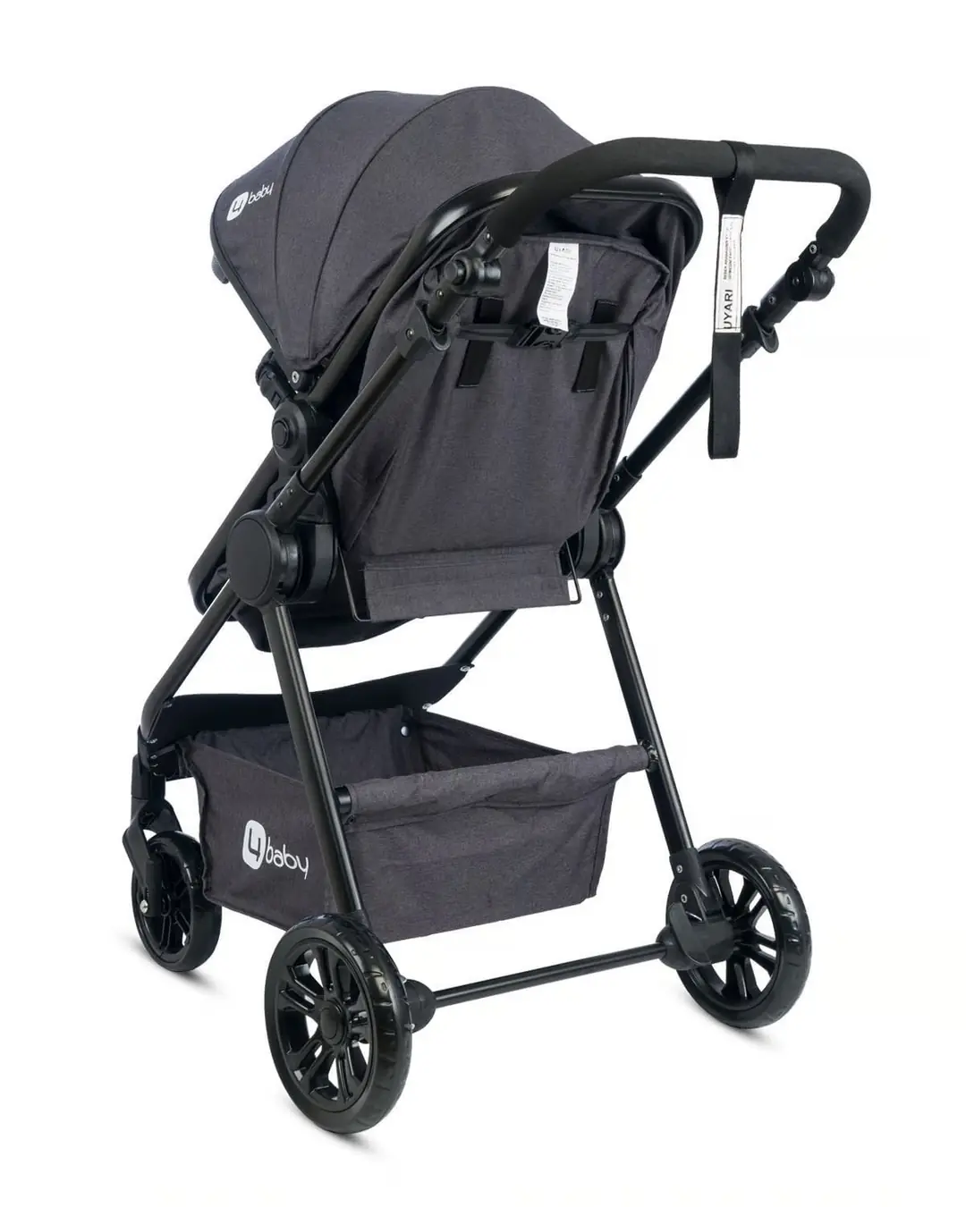 Four Baby Comfort Plus Travel Sistem Pusetli Siyah Antrasit Bebek Arabası 4