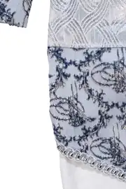 Tuğra Desenli Laci Gümüş Şehzade Erkek Bebek Mevlüt Tulumu 7