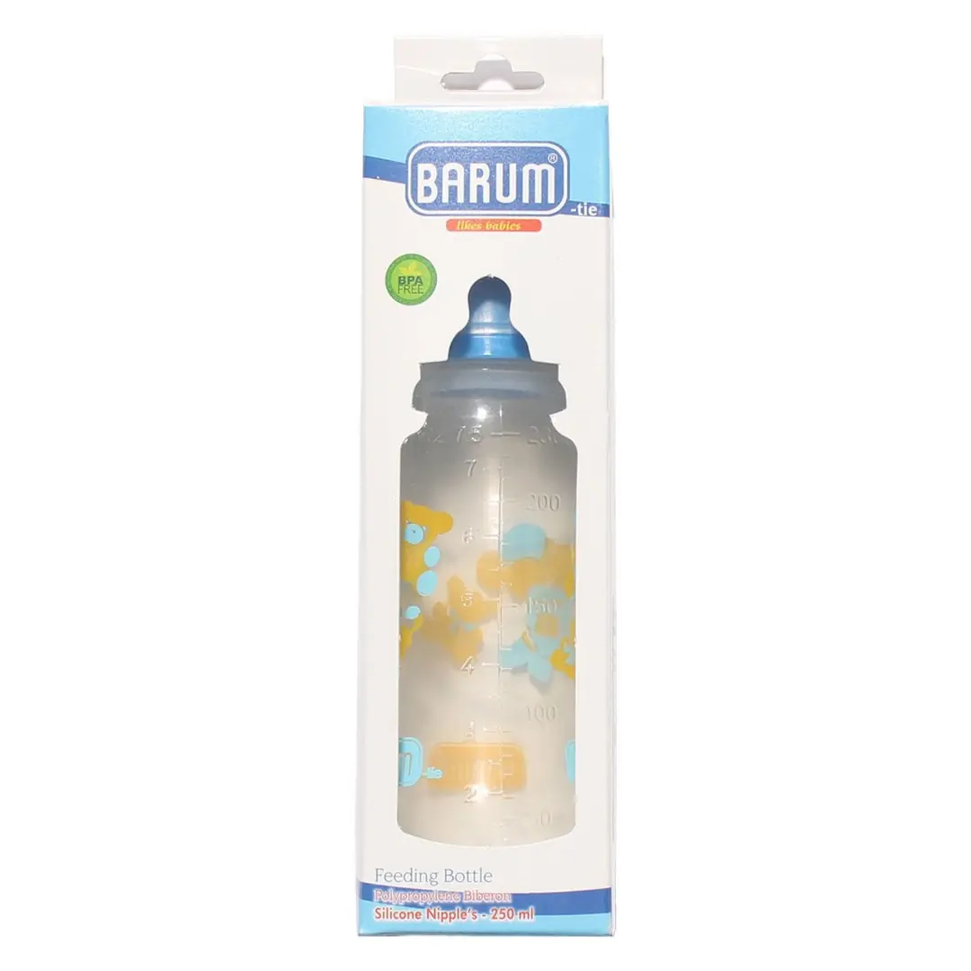 Barum Mavi Ayıcıklı Desenli Biberon 250 ml 1