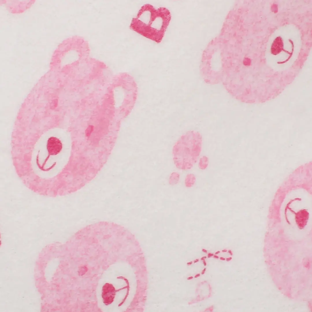 Unisex Pembe Baby Ayı Garson Bağlamalı Su Geçirmez Önlük 2