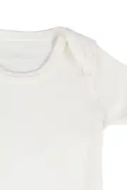 Unisex Ekru Kısa Kollu Zıbın 2