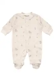 Unisex Bej Koala Desenli Organik 10 Parça Hastane Çıkış Seti 4