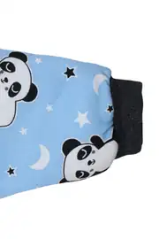Erkek Çocuk Mavi Panda Yıldız Desenli Uyku Tulumu 2.5 TOG 4