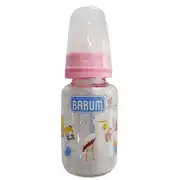 Barum Cam Leylekli Teren Desenli Bebek Biberon Pembe 125 ml 1