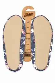 Unisex Gri Pudra Dinazor Desenli Havuz/Deniz Patik Ayakkabı 33-35 Numara 2