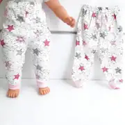 Yıldızlı Pembe Tek Alt Bebek Penye Pijama 1