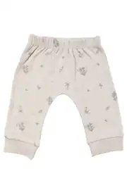 Unisex Bej Koala Desenli Organik Üçlü Pijama Takımı 3