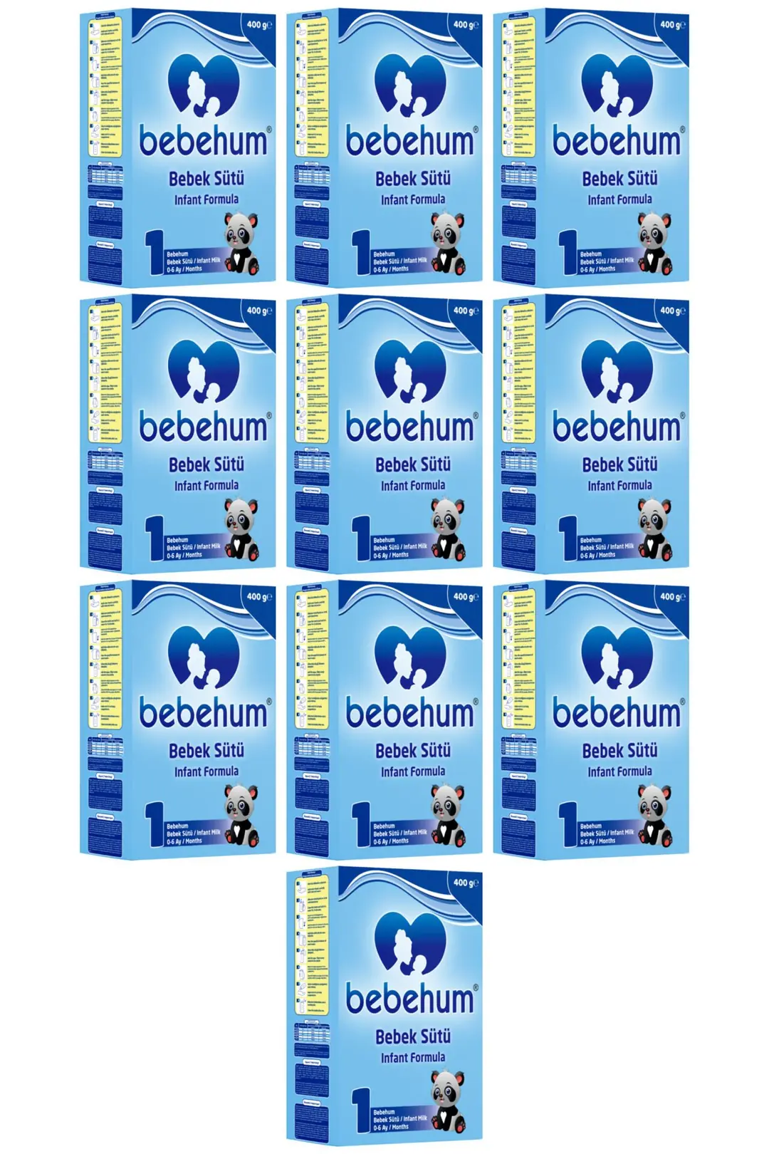 Bebehum 1 Numara Bebek Sütü 0-6 Ay 400 gr x 10 Adet 1