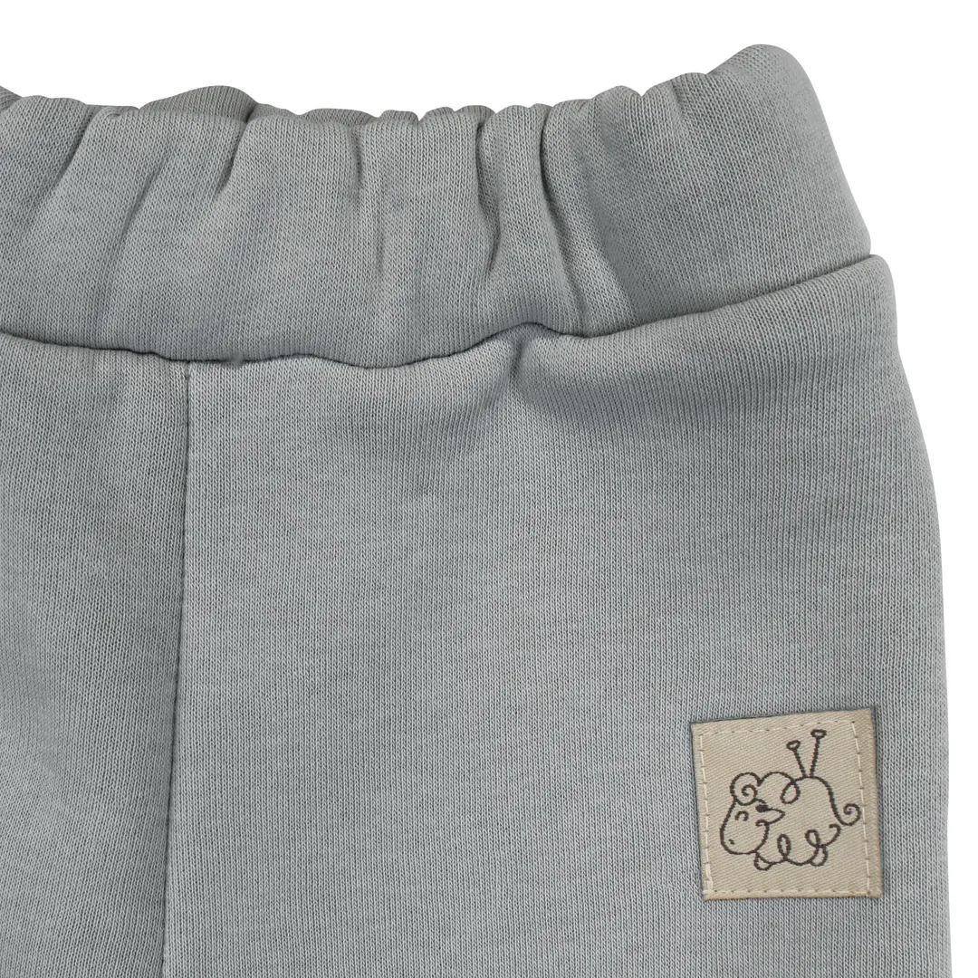 Unisex Gri Kuzu Nakışlı Üç İp 2'li Takım 3