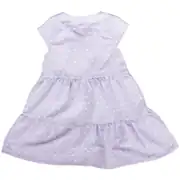 Kız Çocuk Lila Puanlı Boncuklu Elbise 3
