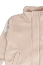 Kız Çocuk Krem Çiçekli Mont 2