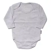 Unisex Gri Raporlu Uzun Kollu Zıbın 1