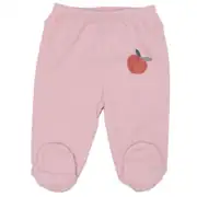 Kız Bebek Pembe Ekru Şeftali Desenli 3'lü Tek Alt Set 3
