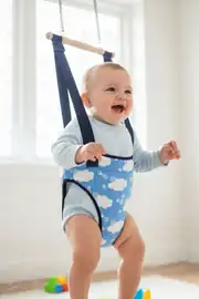 Mavi Beyaz Bulutlu Hoppala Salıncak 2