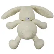 Amigurumi Ekru Krem Tavşan Gece Lambası Pilli Aksesuar Oyuncak 3