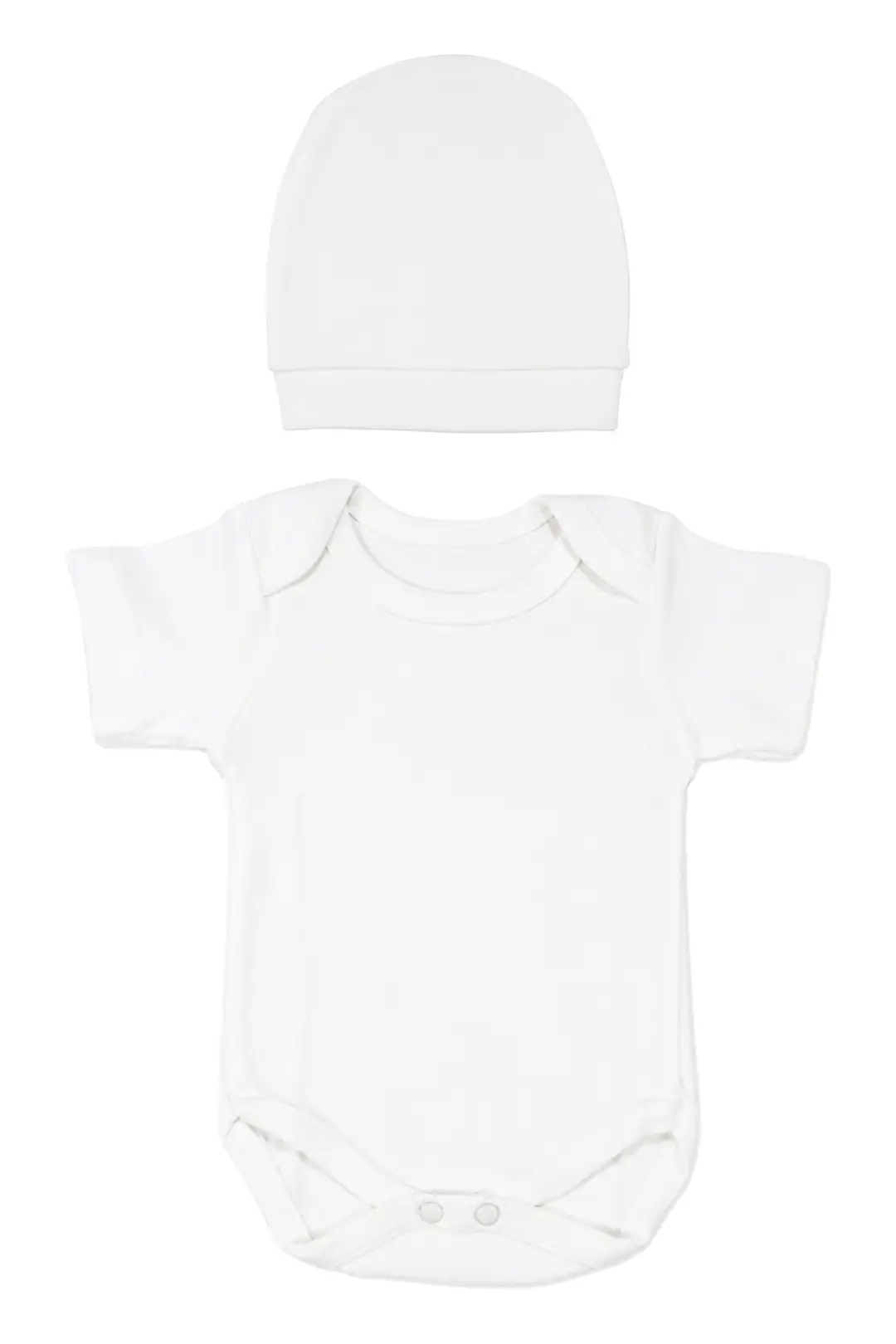 Unisex Ekru Naturel %100 Pamuk 10 Parça Hastane Çıkış Seti 3