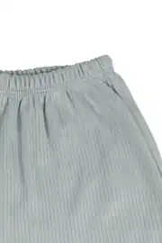 Erkek Bebek Ekru Yeşil Ayıcık Baskılı Pijama Takımı 5