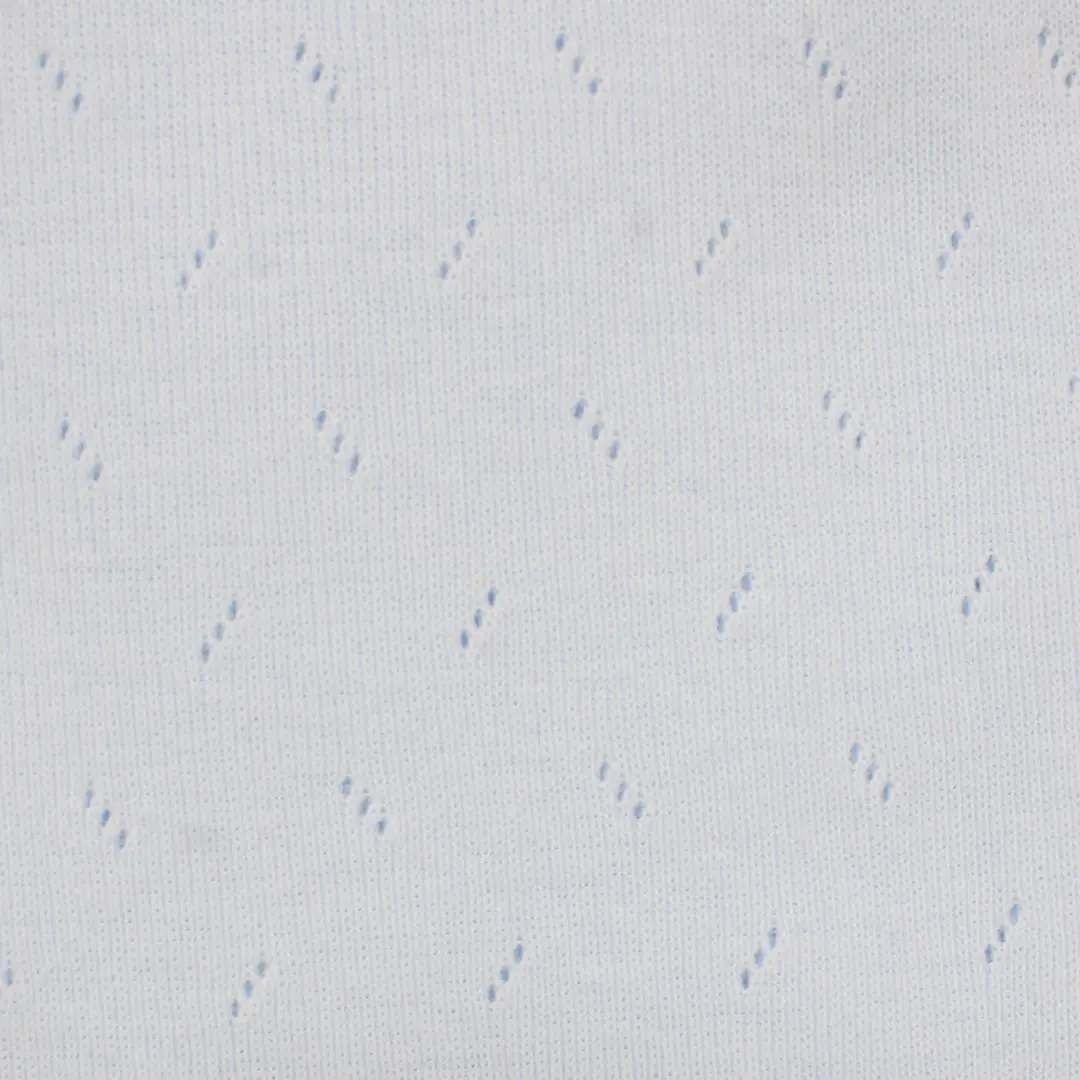 Erkek Bebek Mavi Kendinden Desenli Çift Kat Penye Battaniye 80x90 3