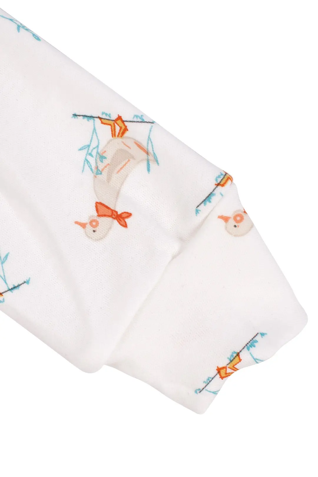 Unisex Ekru Ördek Baskılı Pijama Takımı 6