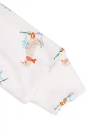 Unisex Ekru Ördek Baskılı Pijama Takımı 6