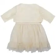 Kız Bebek Sarı Bolerolu Tüllü Fırfırlı Elbise 2