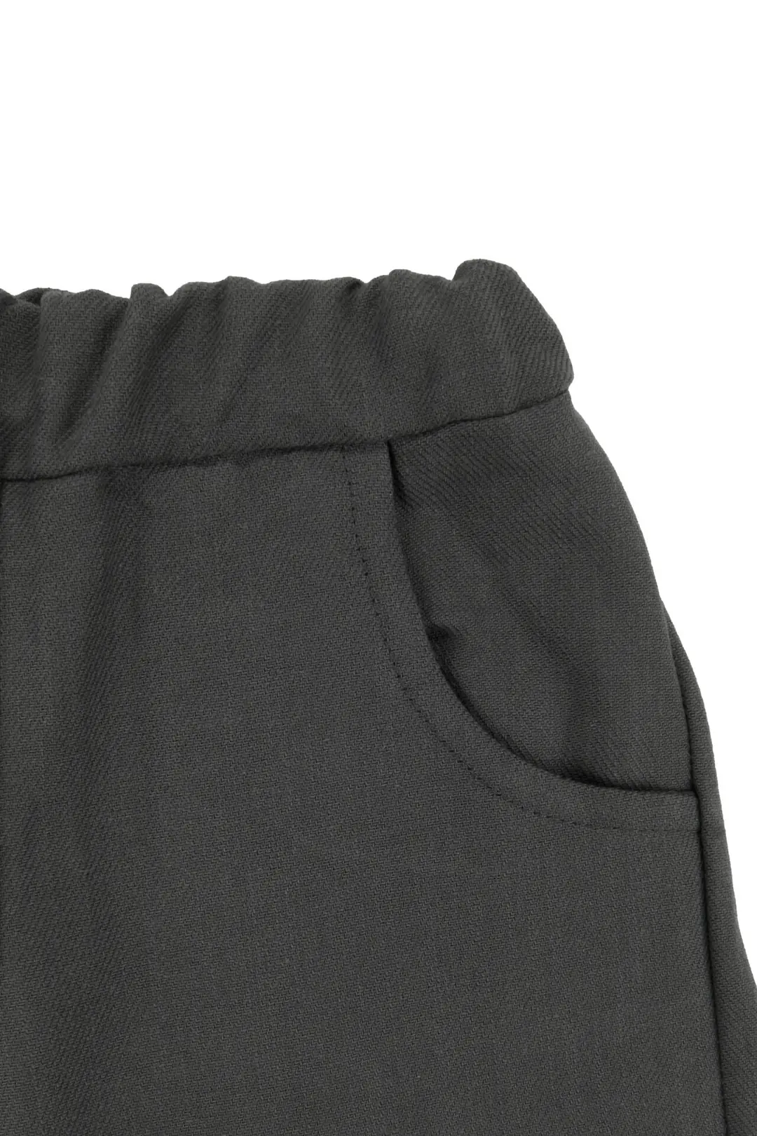 Erkek Bebek Desenli Ekru Müslin Gömlekli Yeşil Pantolonlu 2'li Takım 4