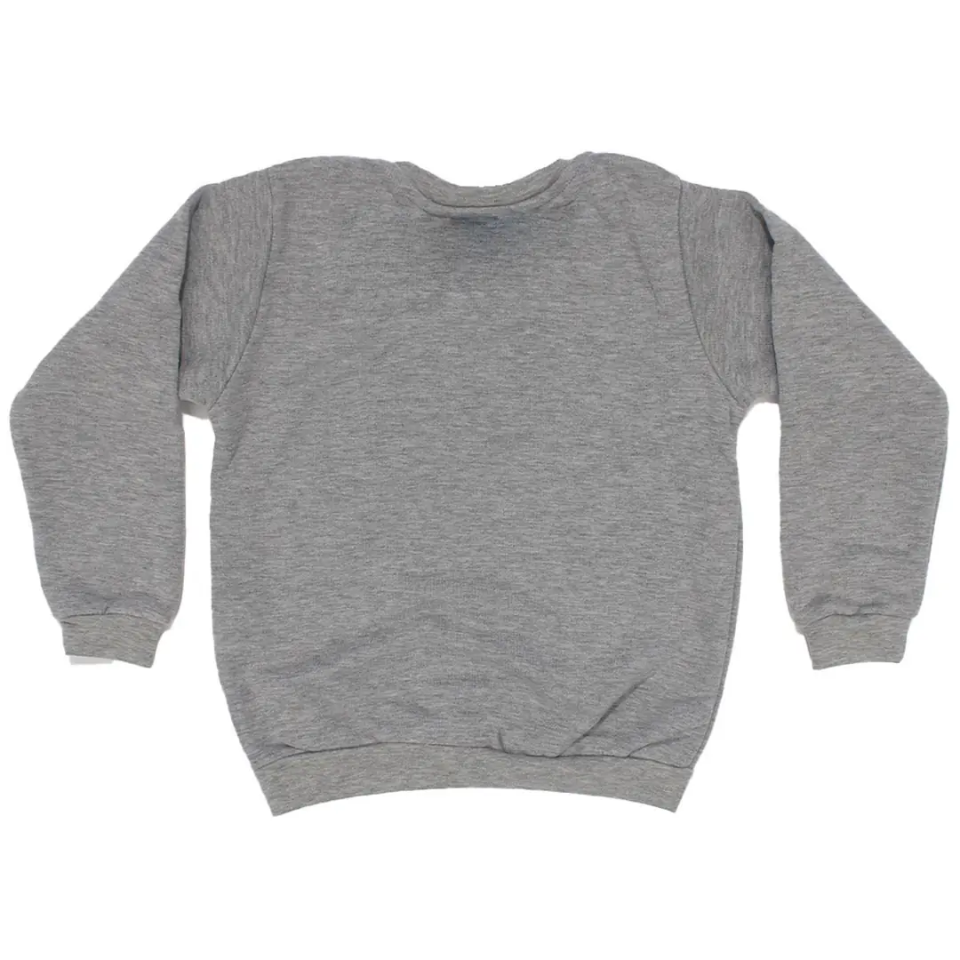 Kız Çocuk Gri Unicorn Desenli Tek Üst Sweat 2