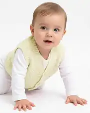 Triko Krem Bebek Yelek 2