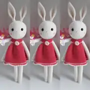 Organik Özel Üretim Kız Örgü Amigurumi Oyuncak Bebek 1