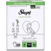 Sleepy Natural Fırsat Paketi Bebek Bezi 4 Maxi Numara 82 Adet 1
