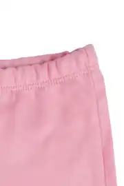 Kız Bebek Krem Pembe Çiçek Baskılı 2'li Takım 5