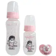 Babytime Pembe 3'lü Yenidoğan Biberon Seti 1