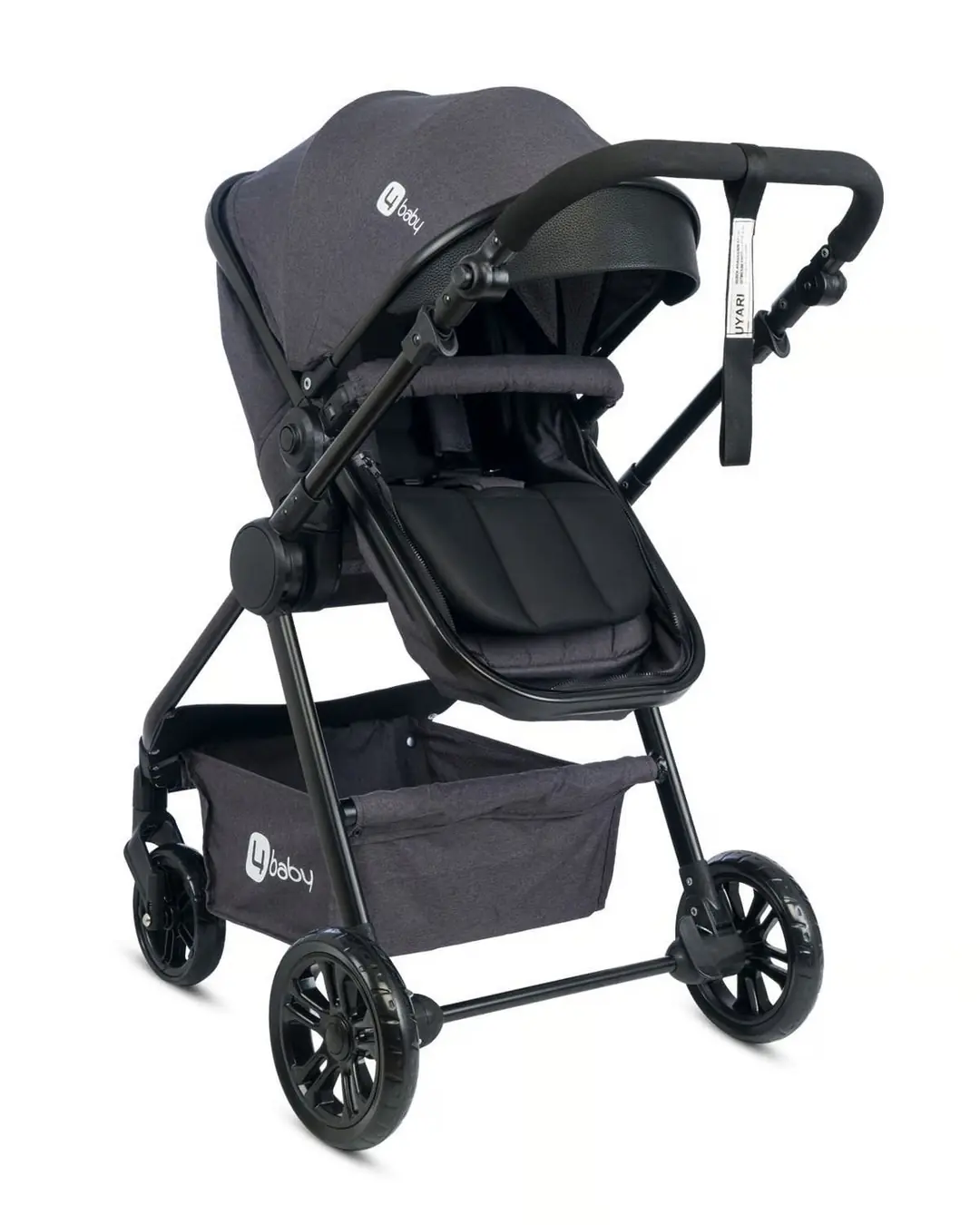 Four Baby Comfort Plus Travel Sistem Pusetli Siyah Antrasit Bebek Arabası 3