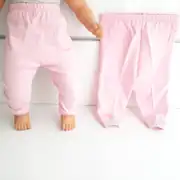 Sade Pembe Tek Alt Bebek Penye Pantolon 1