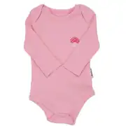 Kız Bebek Fuşya Pembe Omuzları Fırfırlı Kalp Desenli 3'lü Zıbın Set 4