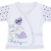 Chery Kalpli Mor 5 Parça Kız Bebek Hastane Çıkış Seti 3